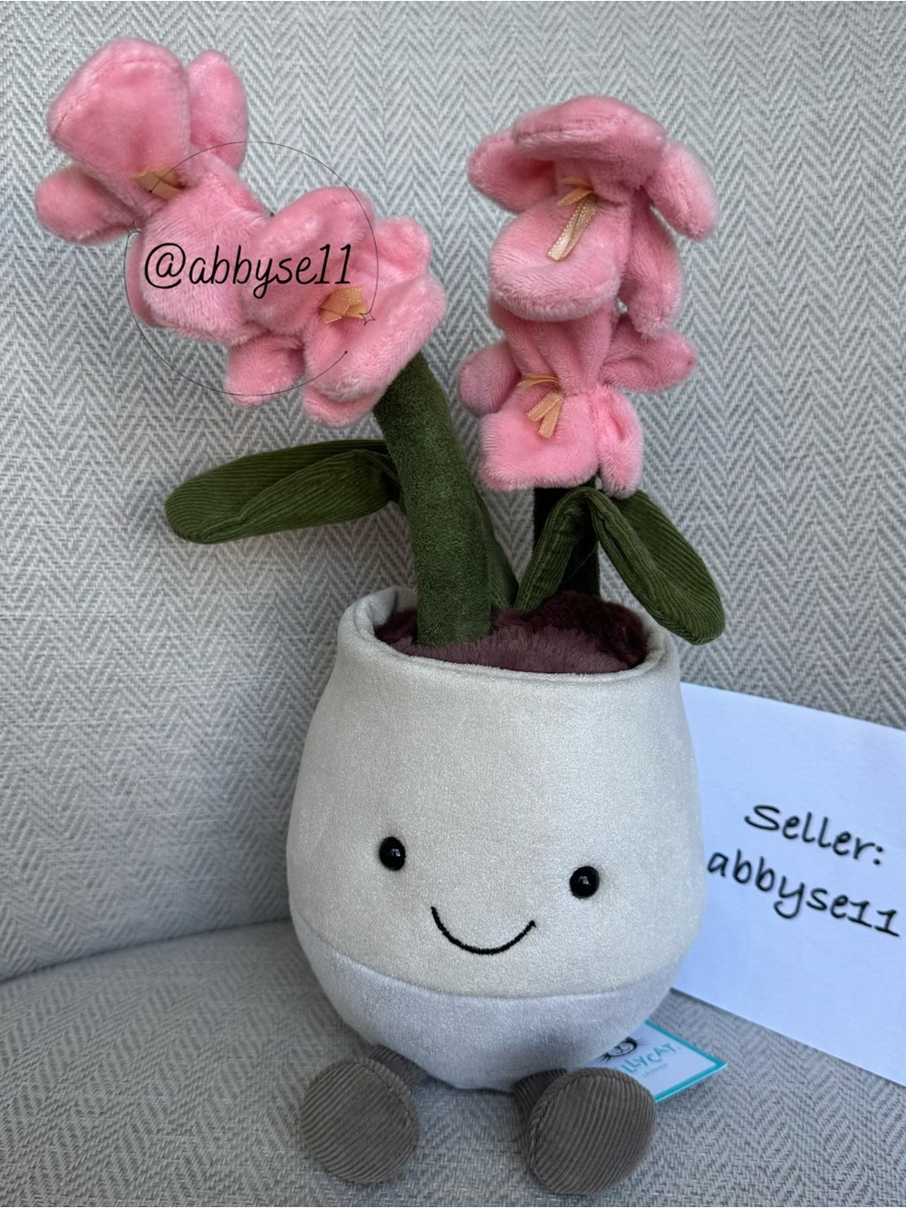 Jellycat Amuseables Pink Orchid - Authentic - Brand New With Tags - Fast Ship